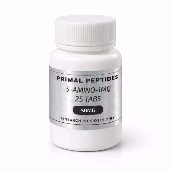 Comprimés 5-Amino-1MQ 50mg × 25 tabs — flacon de matériau de référence analytique