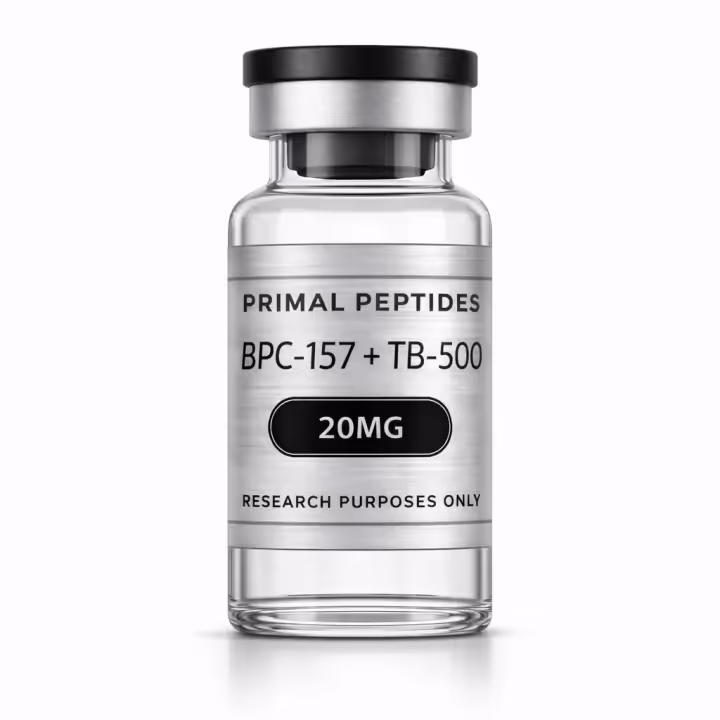 BPC-157 + TB-500 20mg — flacon de matériau de référence analytique