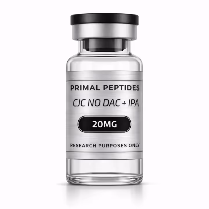 CJC-1295 (sans DAC) + Ipamorelin 20mg — flacon de matériau de référence analytique