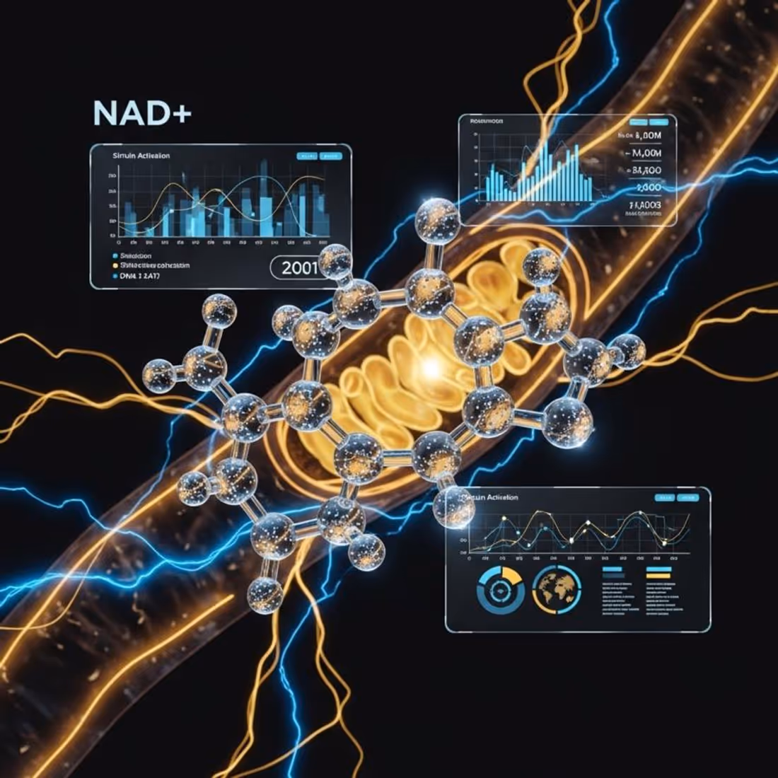 NAD+ — illustration de dossier de recherche