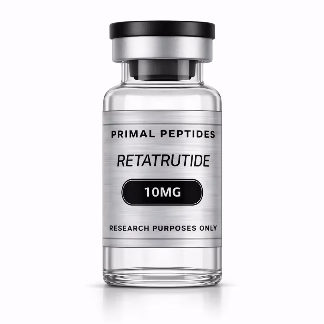 Flacon de matériau de référence peptidique lyophilisé étiqueté par numéro de lot