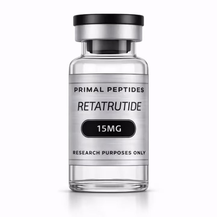 Retatrutide 15mg — flacon de matériau de référence analytique