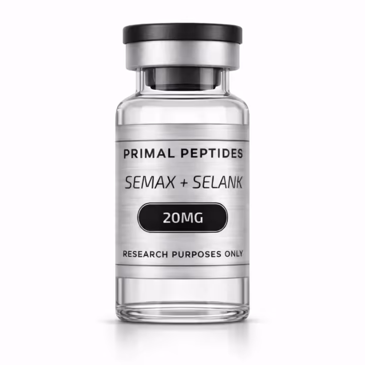 Semax + Selank 20mg — flacon de matériau de référence analytique
